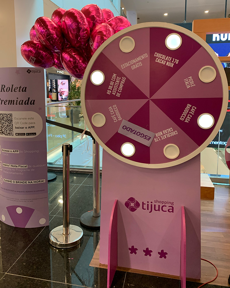 Roleta Eletrônica Gigante - ativação promocional